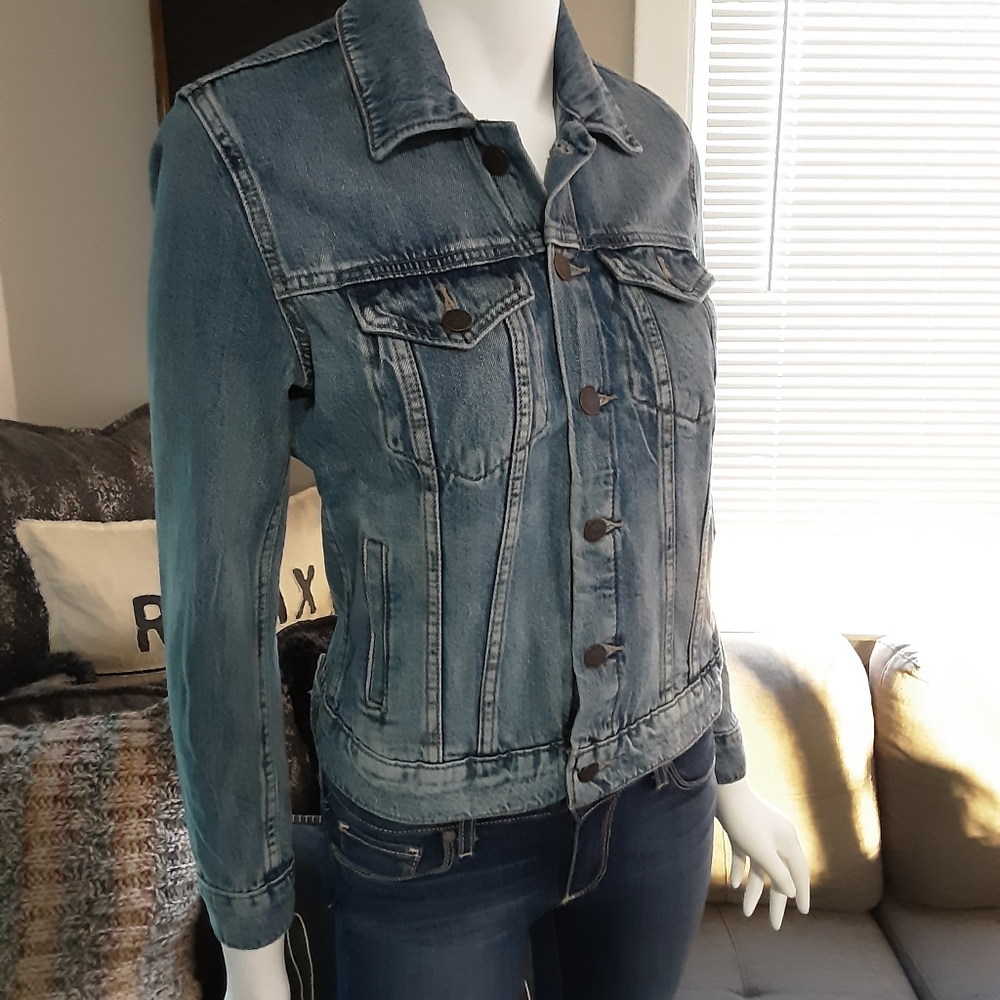 Lucky Brand jean jacket size exrtra small womens - Picture 3 of 11
